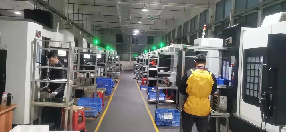 CNC production line for heatsinks