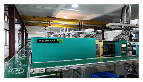 Injection molding production line