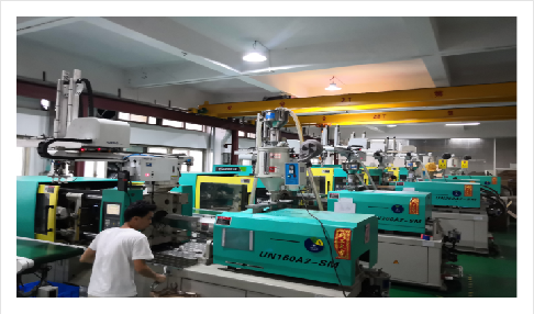 Injection molding production line